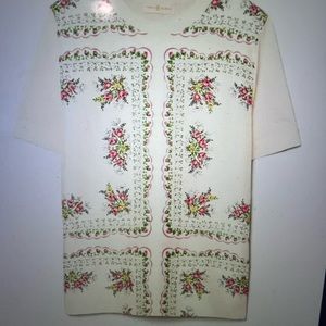 Tory Burch Short Sleeve Pull over Top